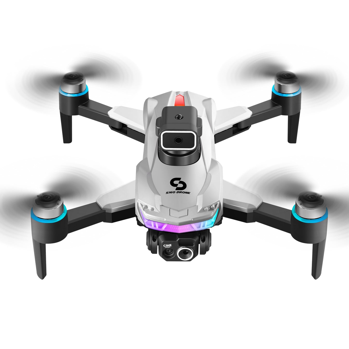 S160 Screen Remote Control Brushless Drone Quadcopter Aerial Photography Aircraft With Obstacle Avoidance, Optical Flow, And Lights