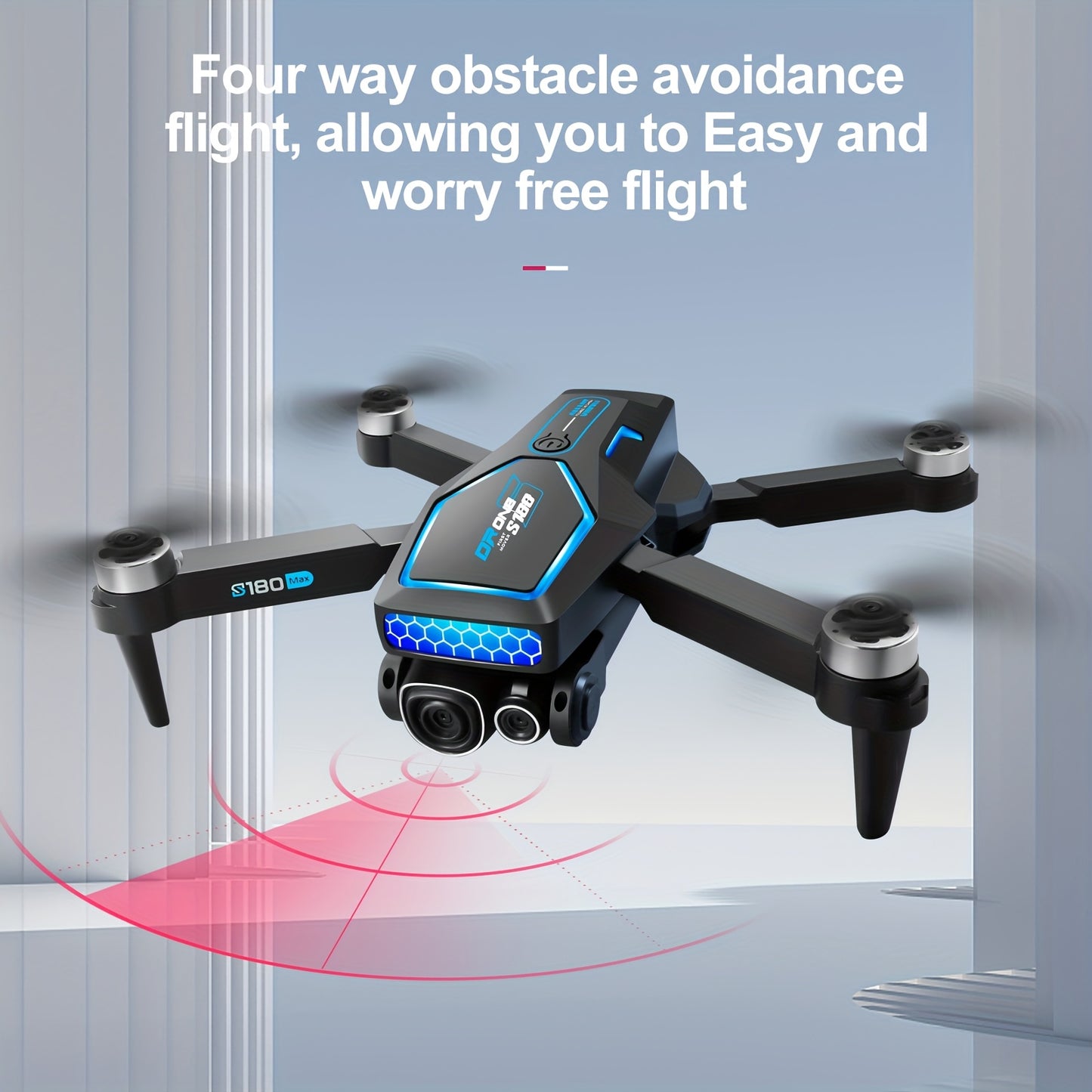 S180 Max Brushless Racing Drone 4k Camera HD Obstacle Avoidance WIFI FPV Quadcopter Optical Flow Positioning Radio Control Toy