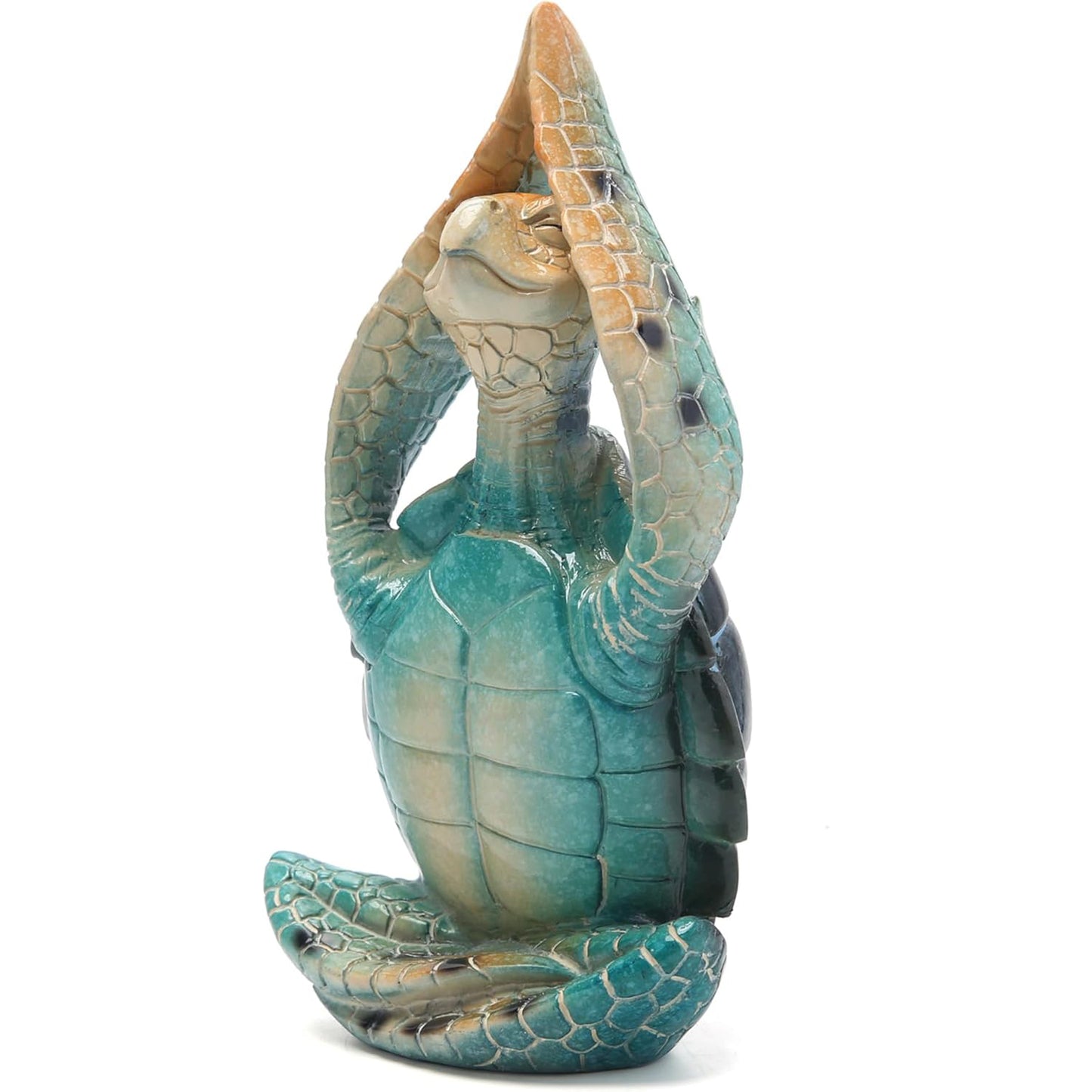 Sea Turtle Meditation Yoga Decor Garden Figurine Sea Turtle Meditating Coastal Beach Decorations Zen Yoga Resin Statue For Home Office Decorations Put The Palm Separate