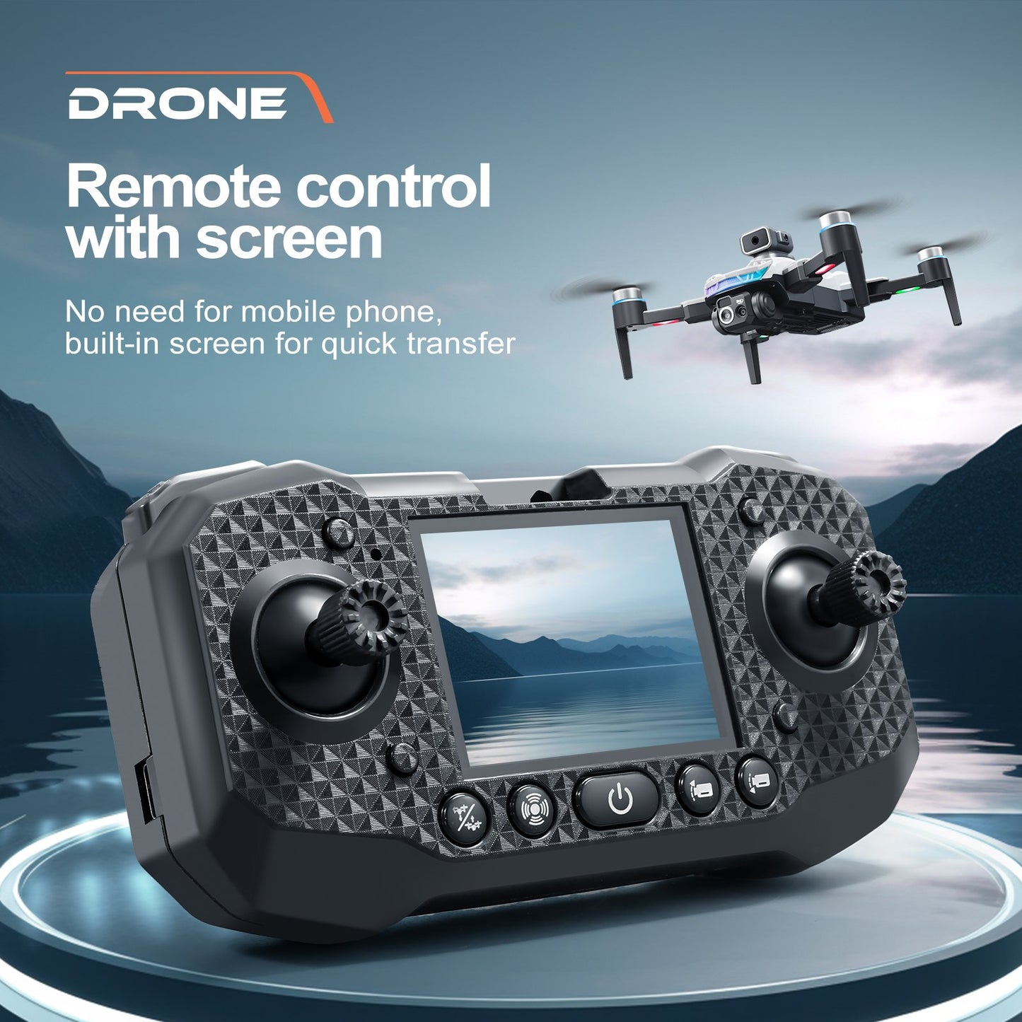 S160 Screen Remote Control Brushless Drone Quadcopter Aerial Photography Aircraft With Obstacle Avoidance, Optical Flow, And Lights