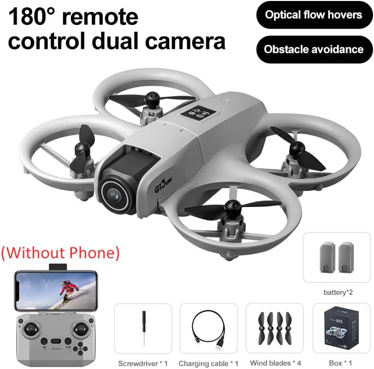 GT3 Mini Drone UAV RC Quadcopter 8K HD Dual Camera FPV Aerial Photography Obstacle Avoidance Optical Flow Positioning Remote control Quadcopter Toys
