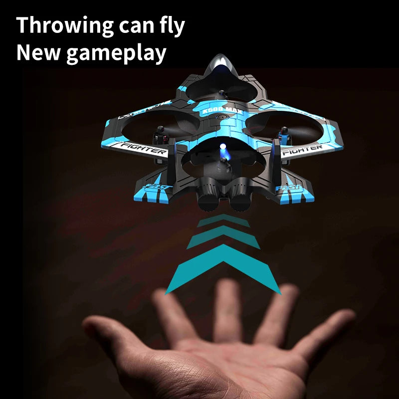 K500MAX RC Quadcopter Fighter Jet Unmanned Aerial Vehicle with Four Channels Fixed Altitude Rolling Stunt And Suspended Function
