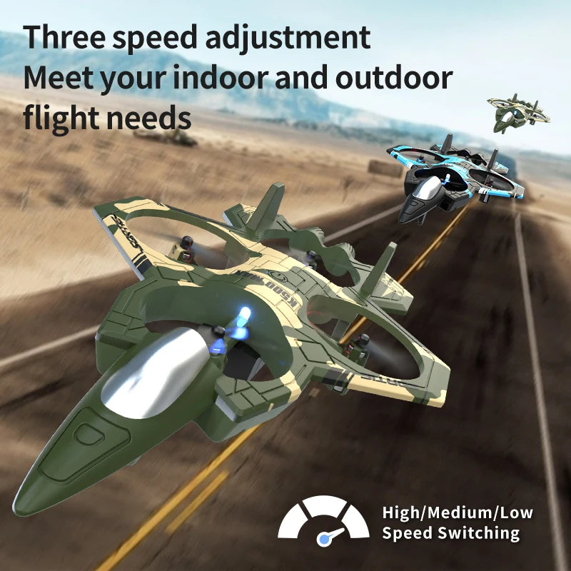 K500MAX RC Quadcopter Fighter Jet Unmanned Aerial Vehicle with Four Channels Fixed Altitude Rolling Stunt And Suspended Function