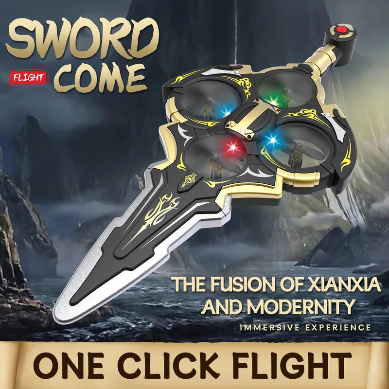 RC New Remote Control Gesture Sword Flying Machine, Drop resistant Special Effects, Remote Control Flying Sword Flying Machine,