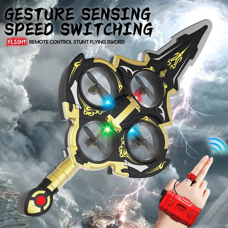 RC New Remote Control Gesture Sword Flying Machine, Drop resistant Spe ...