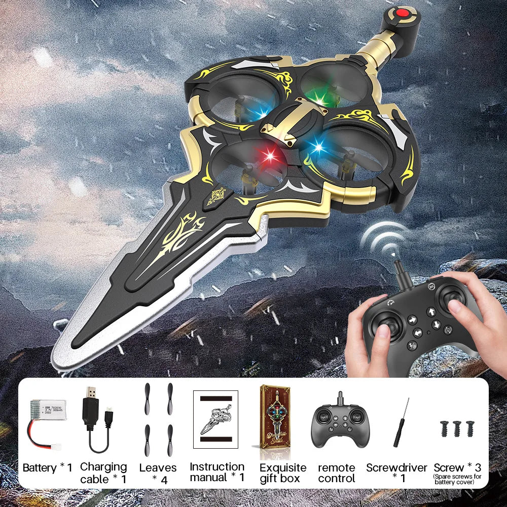RC New Remote Control Gesture Sword Flying Machine, Drop resistant Special Effects, Remote Control Flying Sword Flying Machine,