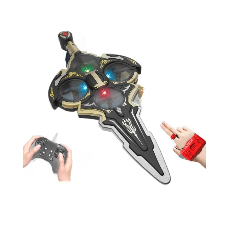 RC New Remote Control Gesture Sword Flying Machine, Drop resistant Special Effects, Remote Control Flying Sword Flying Machine,