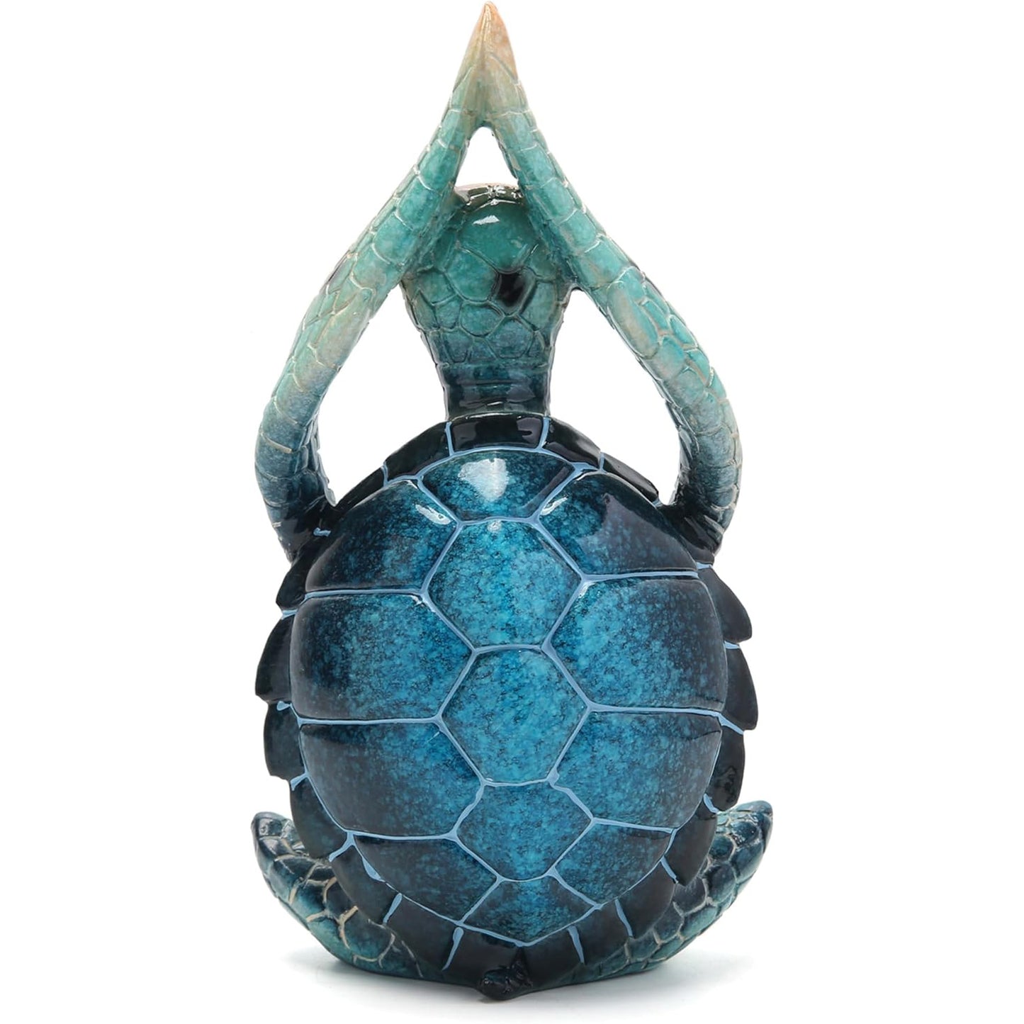 Sea Turtle Meditation Yoga Decor Garden Figurine Sea Turtle Meditating Coastal Beach Decorations Zen Yoga Resin Statue For Home Office Decorations Put The Palm Separate