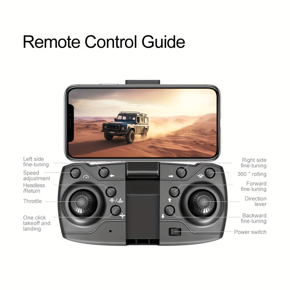 ESULOMP Brushless Drone HD Dual Camera Aerial Drone ,Quadcopter Optical Stream Positioning F196 RC Airplane