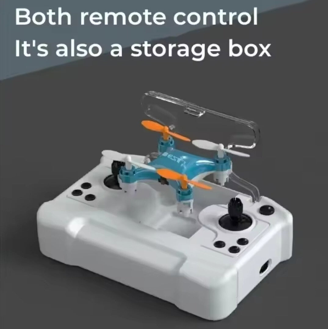 Best Mini Drone Remote Control Toy UAV Easy-Control, All Battery Included, Blue